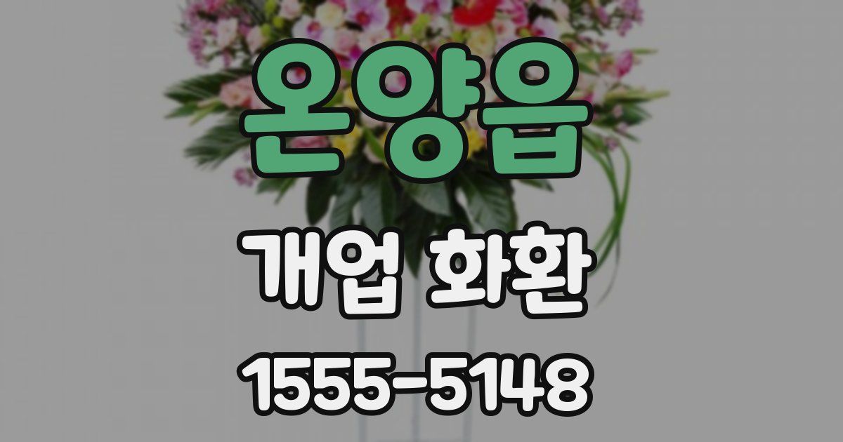 온양읍 개업 화환