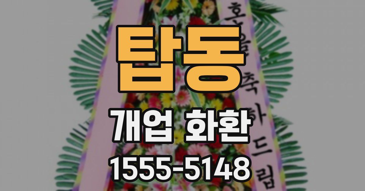 탑동 개업 화환