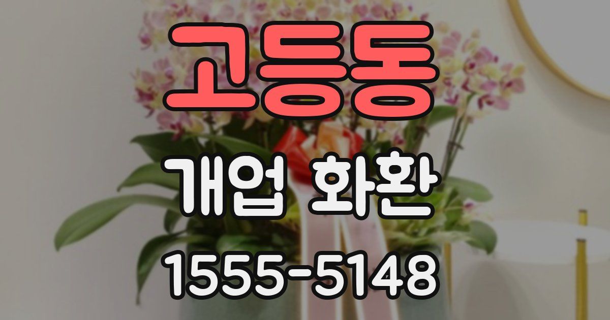 고등동 개업 화환