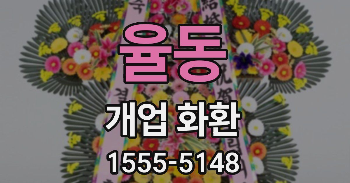 율동 개업 화환
