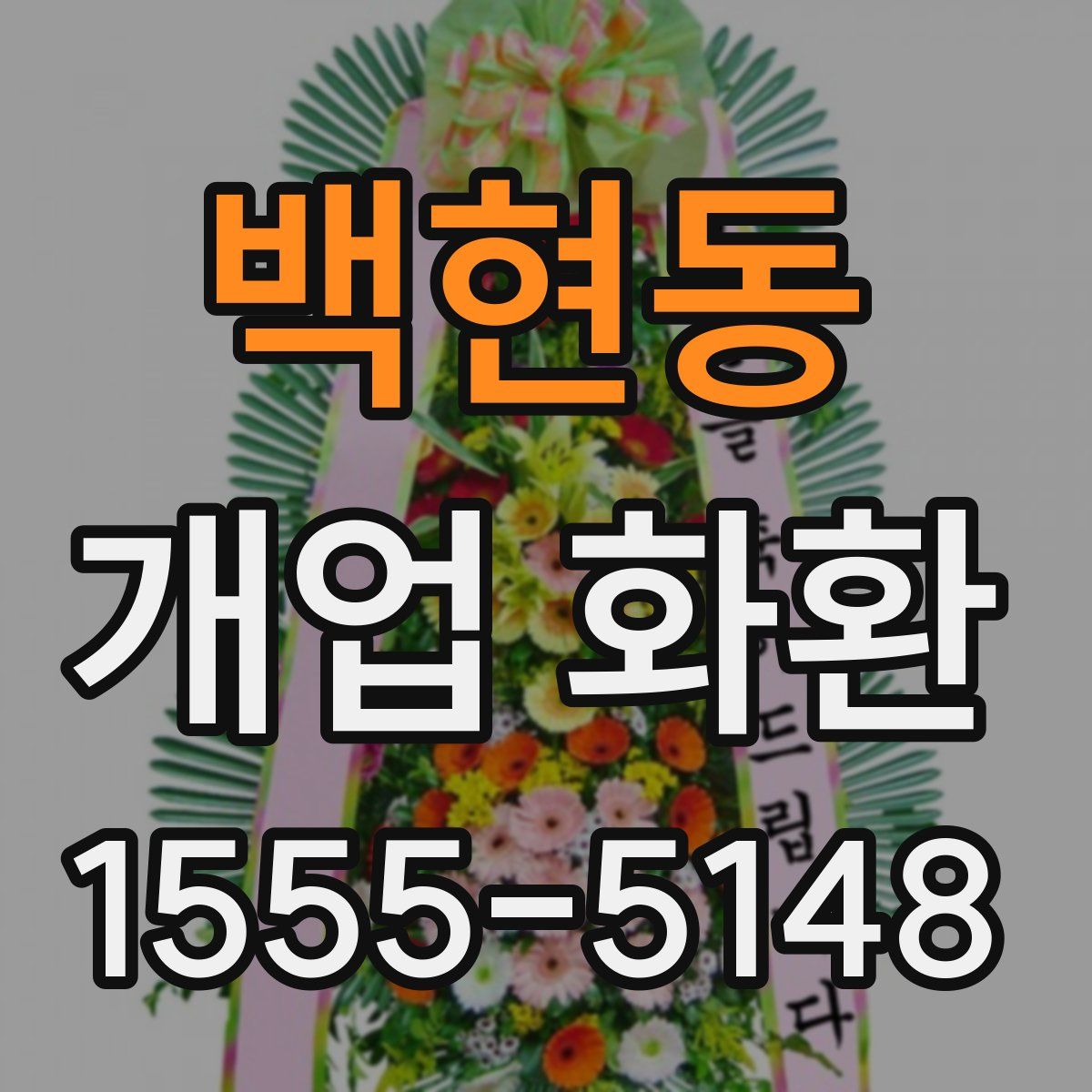 백현동 개업 화환