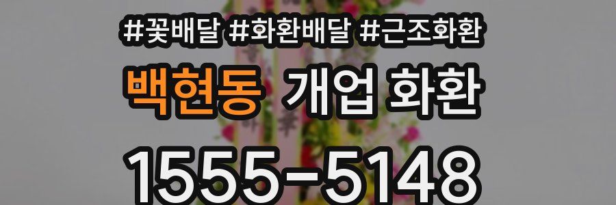 백현동 개업 화환