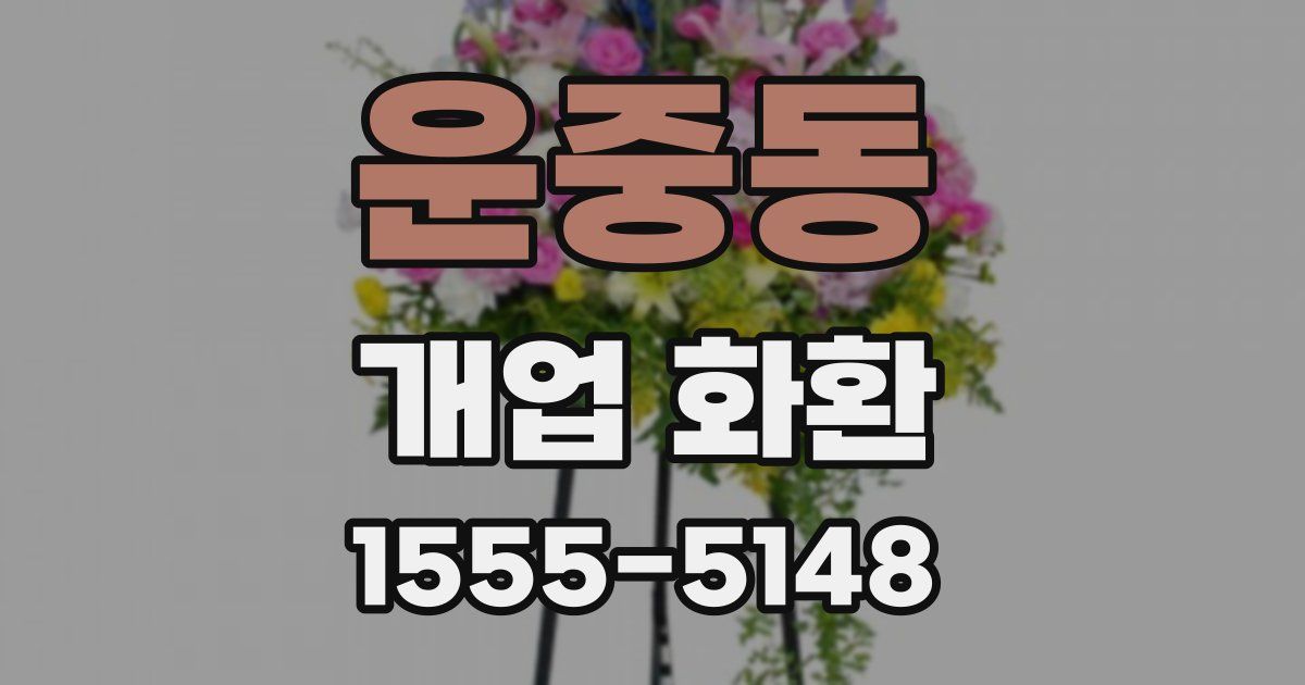운중동 개업 화환