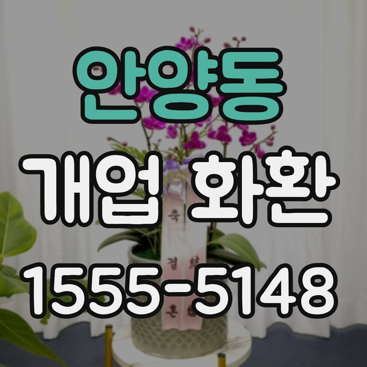 안양동 개업 화환
