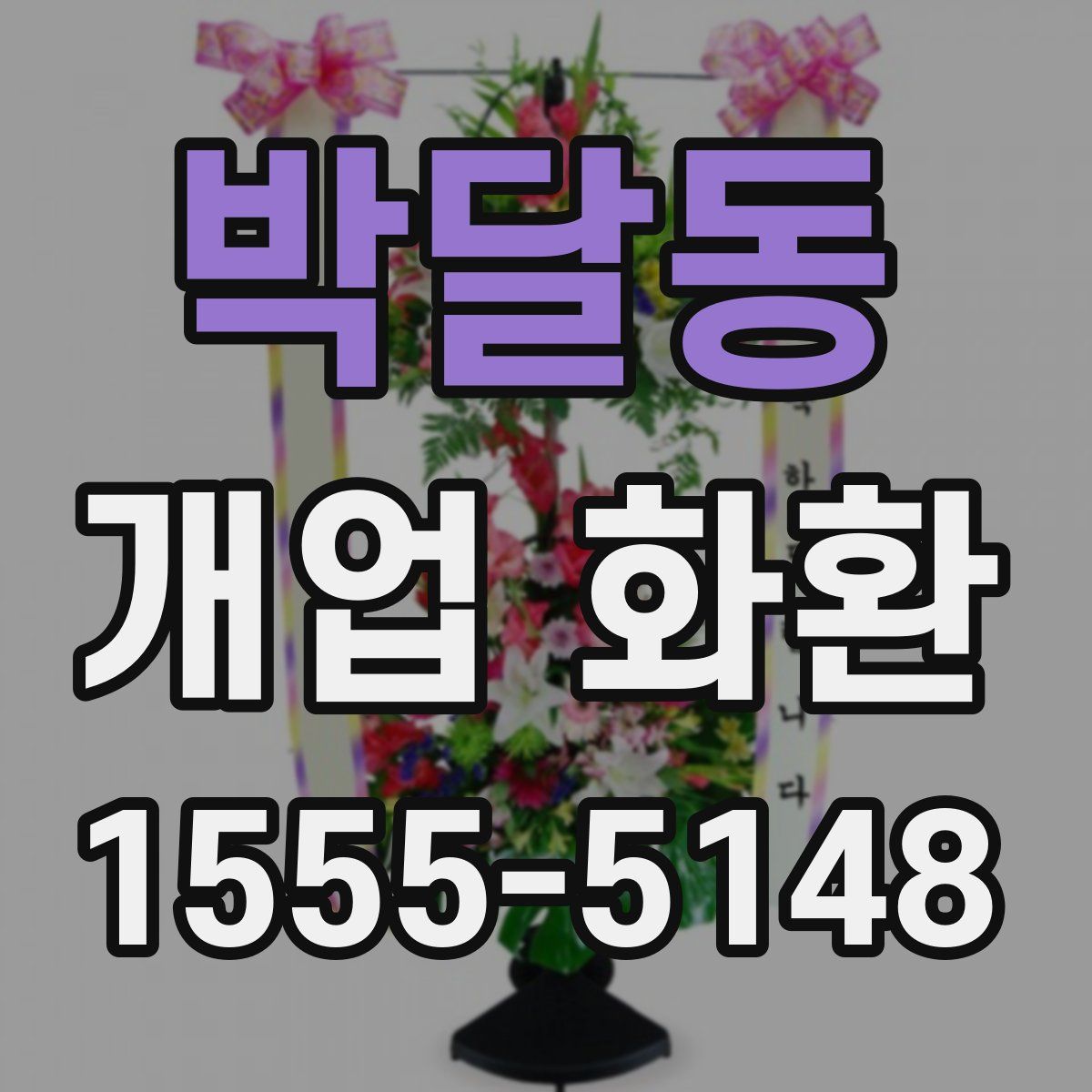 박달동 개업 화환