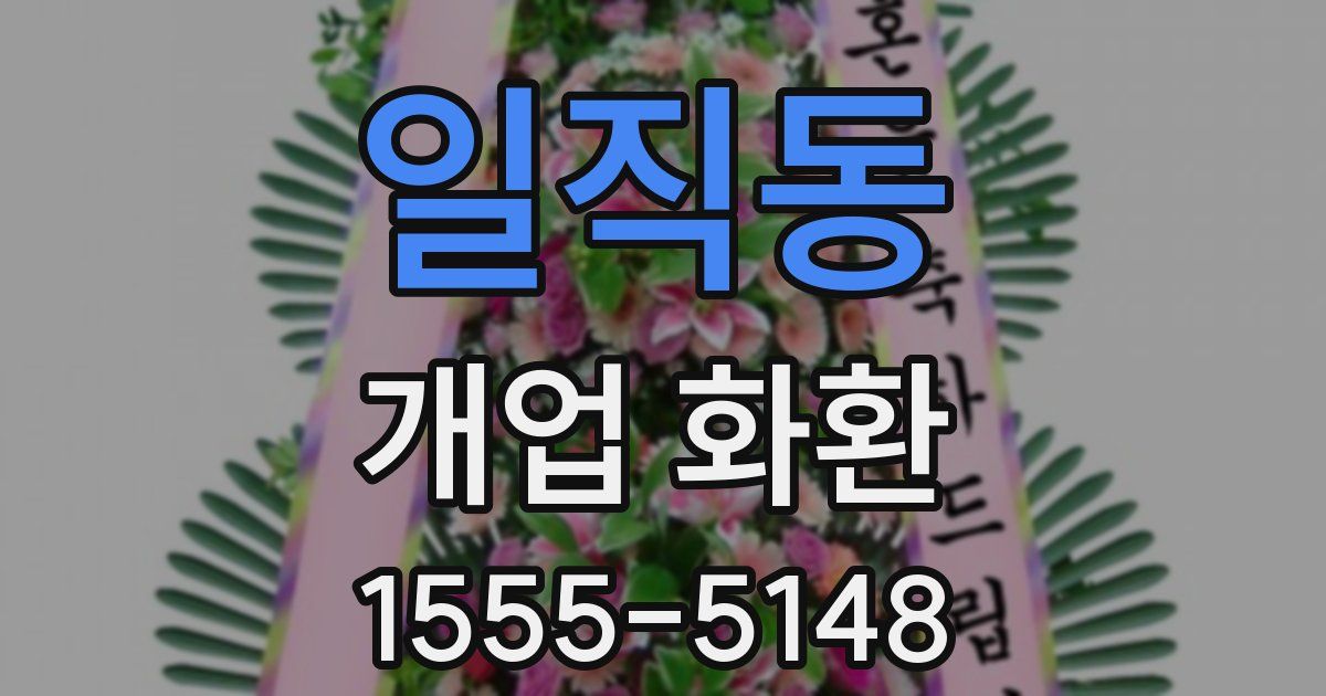 일직동 개업 화환