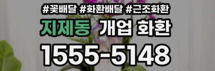 지제동 개업 화환