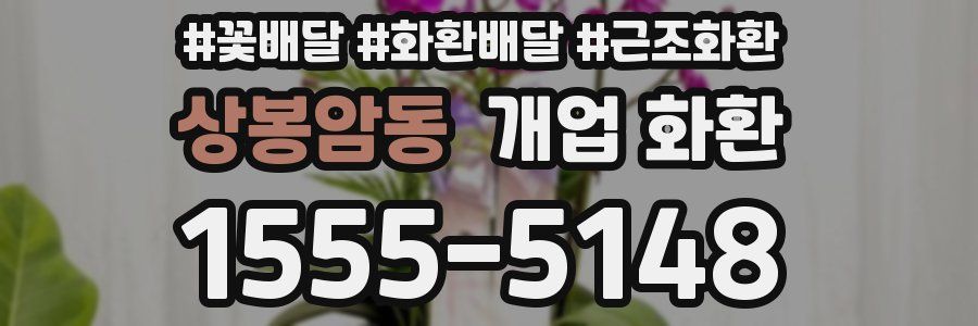 상봉암동 개업 화환