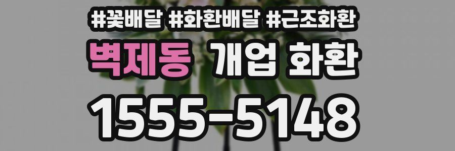 벽제동 개업 화환