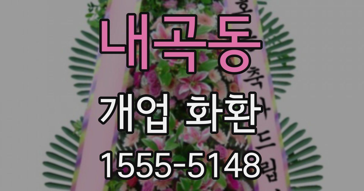 내곡동 개업 화환