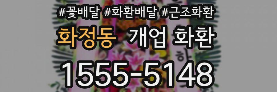 화정동 개업 화환