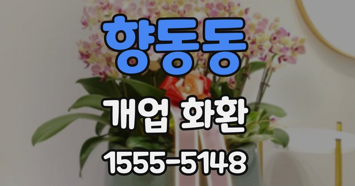 향동동 개업 화환