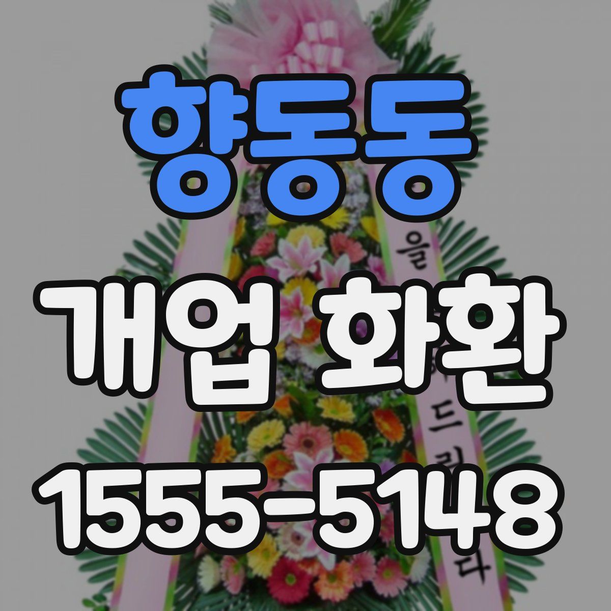 향동동 개업 화환