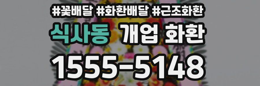 식사동 개업 화환