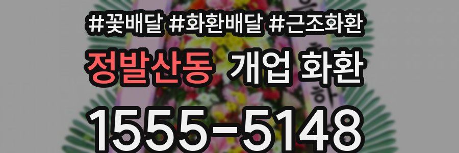 정발산동 개업 화환