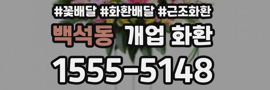 백석동 개업 화환