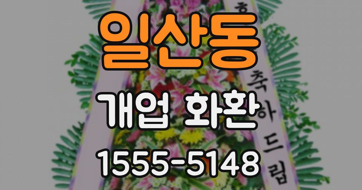 일산동 개업 화환