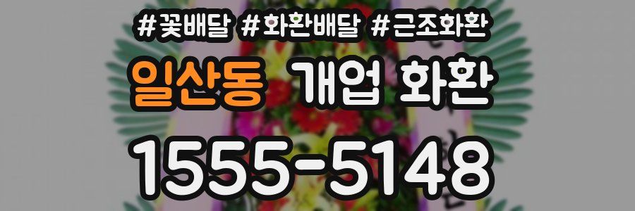 일산동 개업 화환