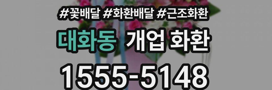 대화동 개업 화환