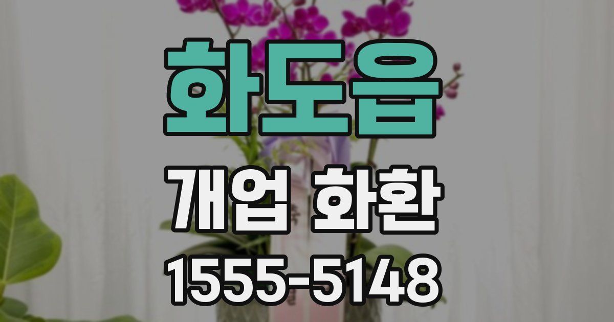 화도읍 개업 화환