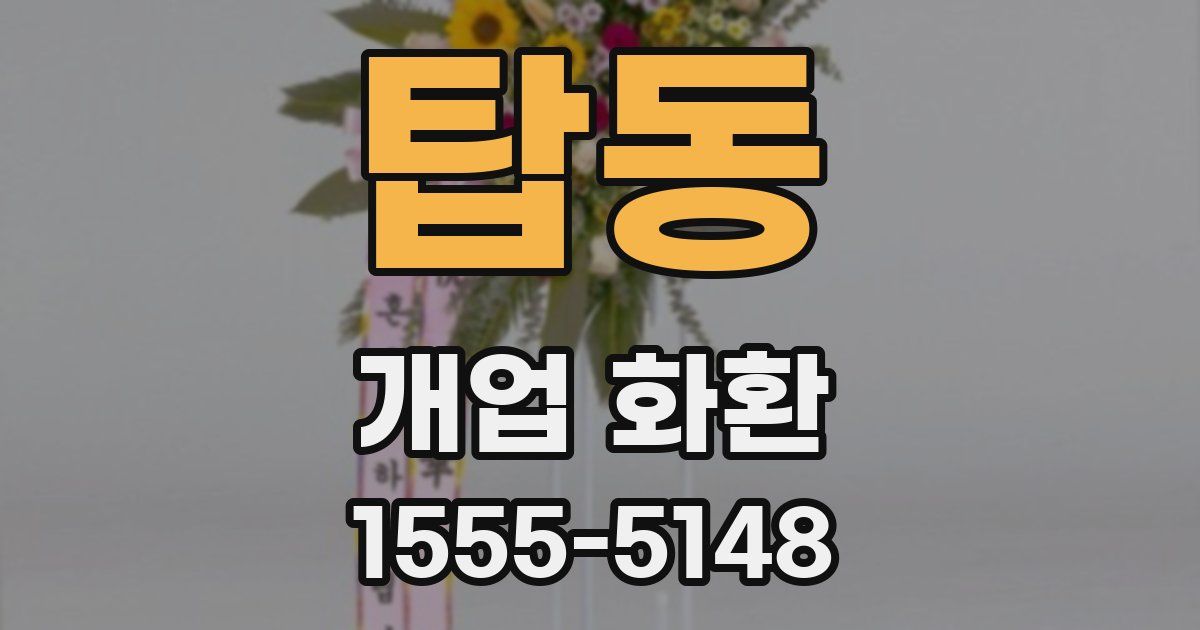 탑동 개업 화환