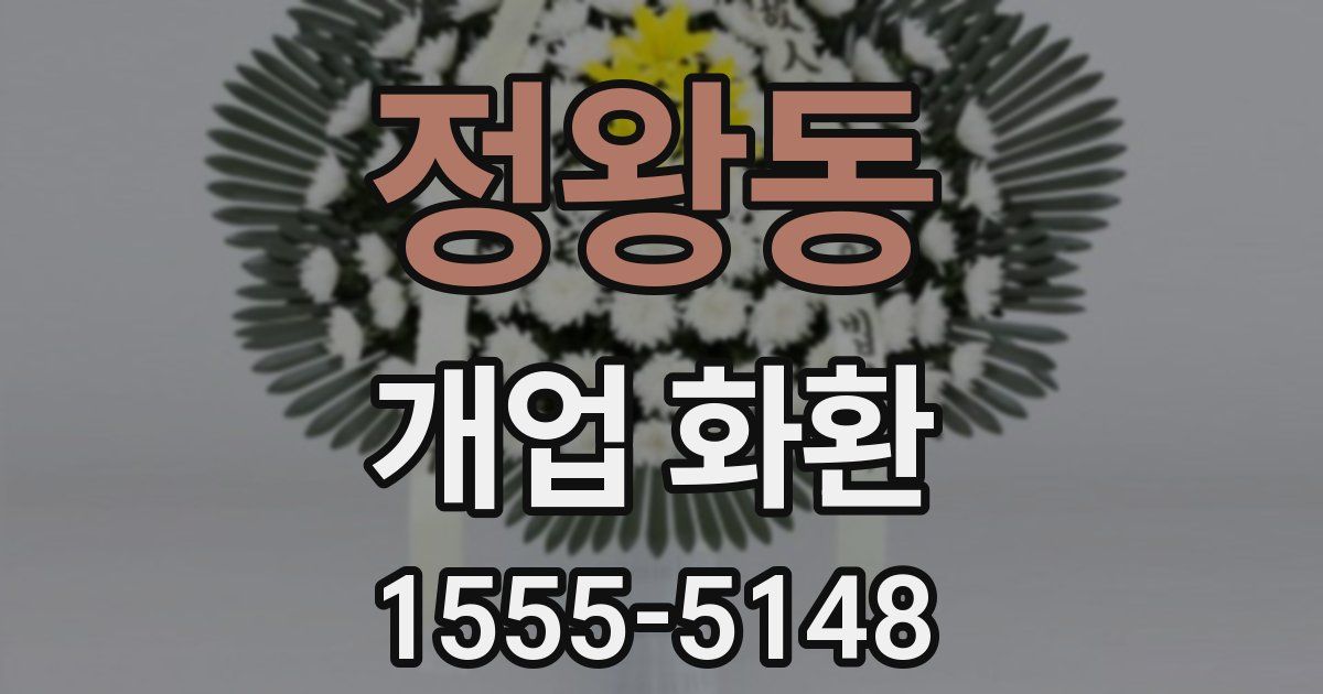 정왕동 개업 화환