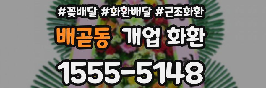배곧동 개업 화환