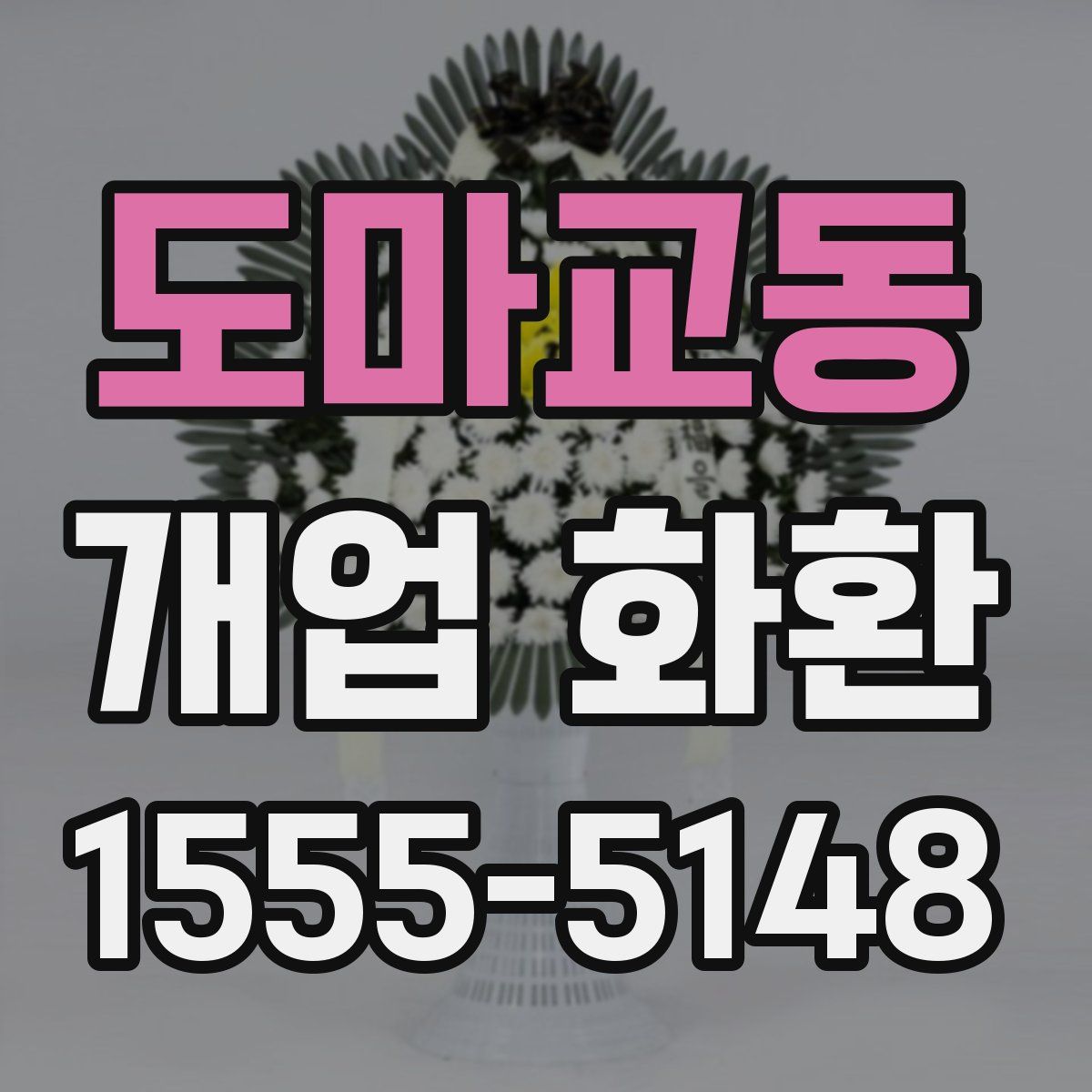 도마교동 개업 화환