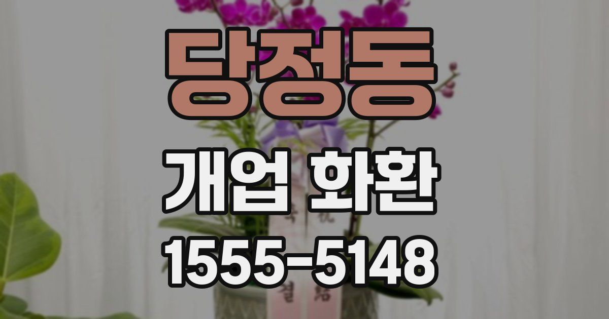 당정동 개업 화환