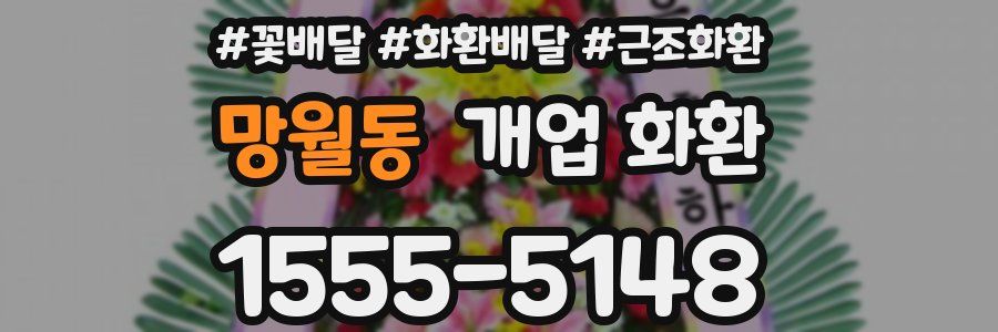 망월동 개업 화환