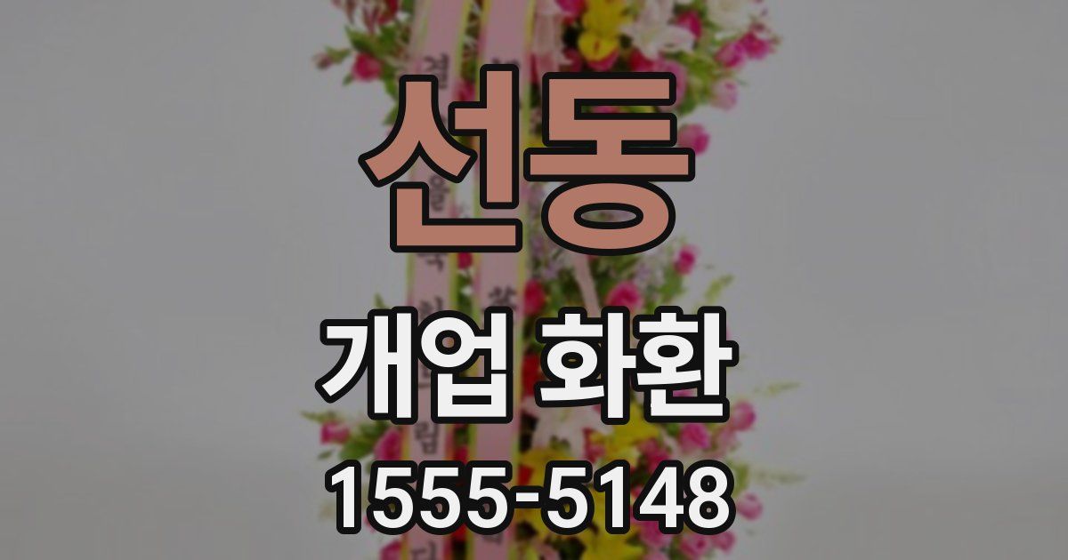 선동 개업 화환
