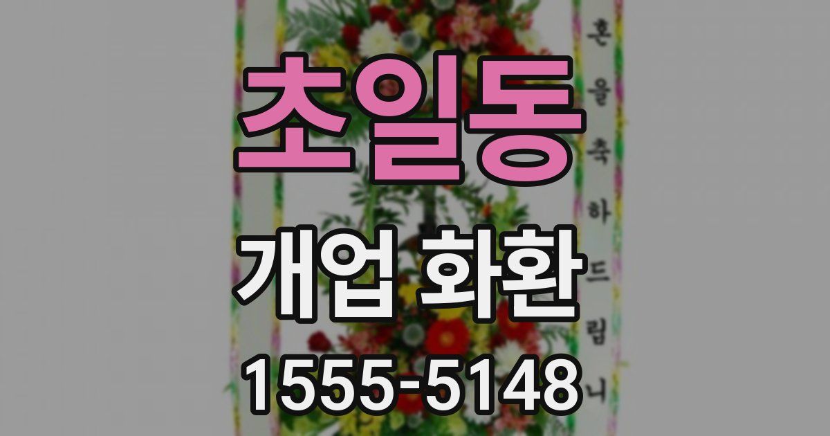 초일동 개업 화환