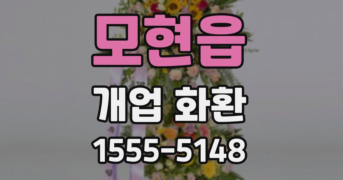 모현읍 개업 화환