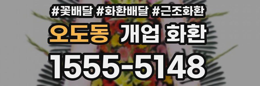 오도동 개업 화환