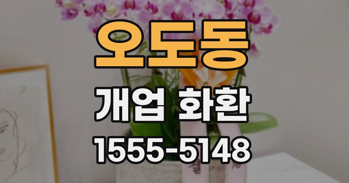 오도동 개업 화환