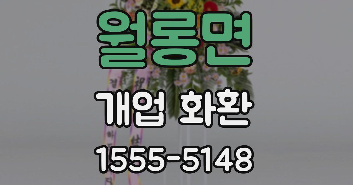 월롱면 개업 화환