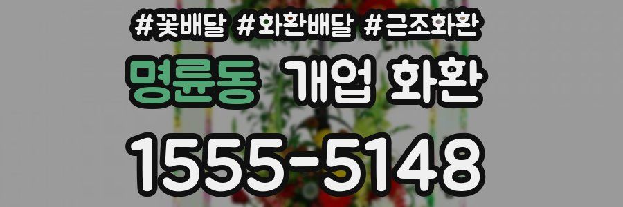 명륜동 개업 화환
