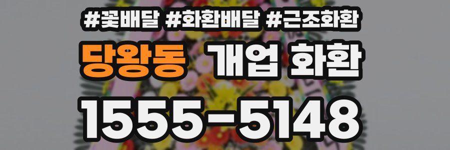 당왕동 개업 화환