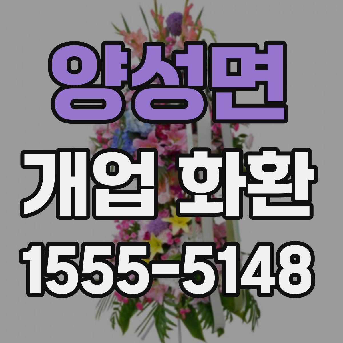 양성면 개업 화환