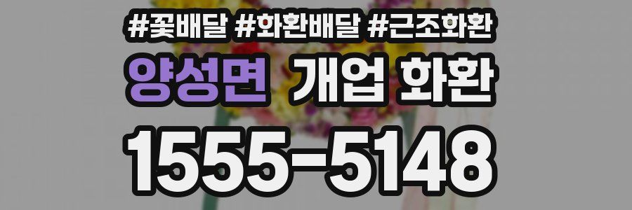 양성면 개업 화환