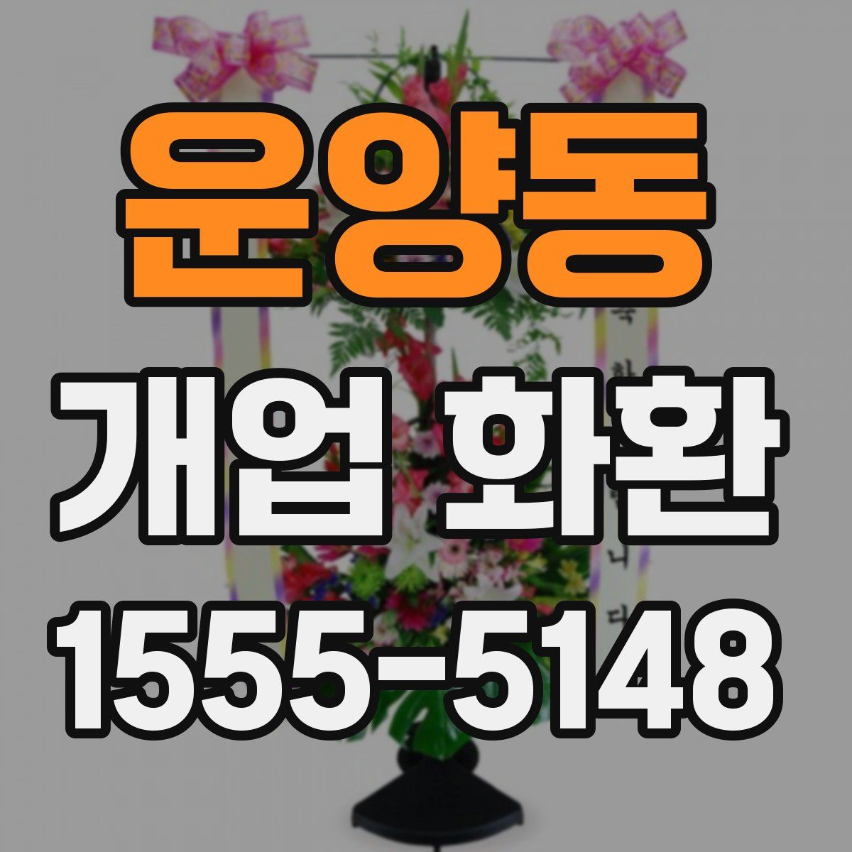 운양동 개업 화환