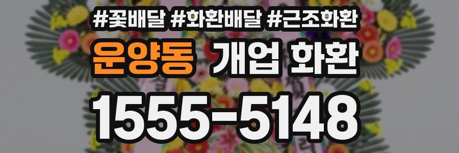 운양동 개업 화환