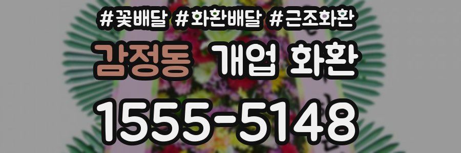 감정동 개업 화환