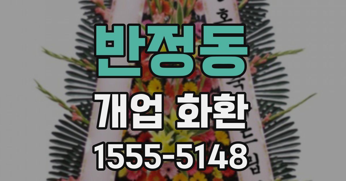 반정동 개업 화환