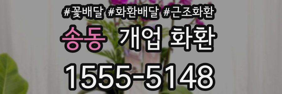송동 개업 화환