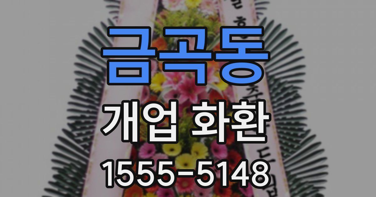 금곡동 개업 화환