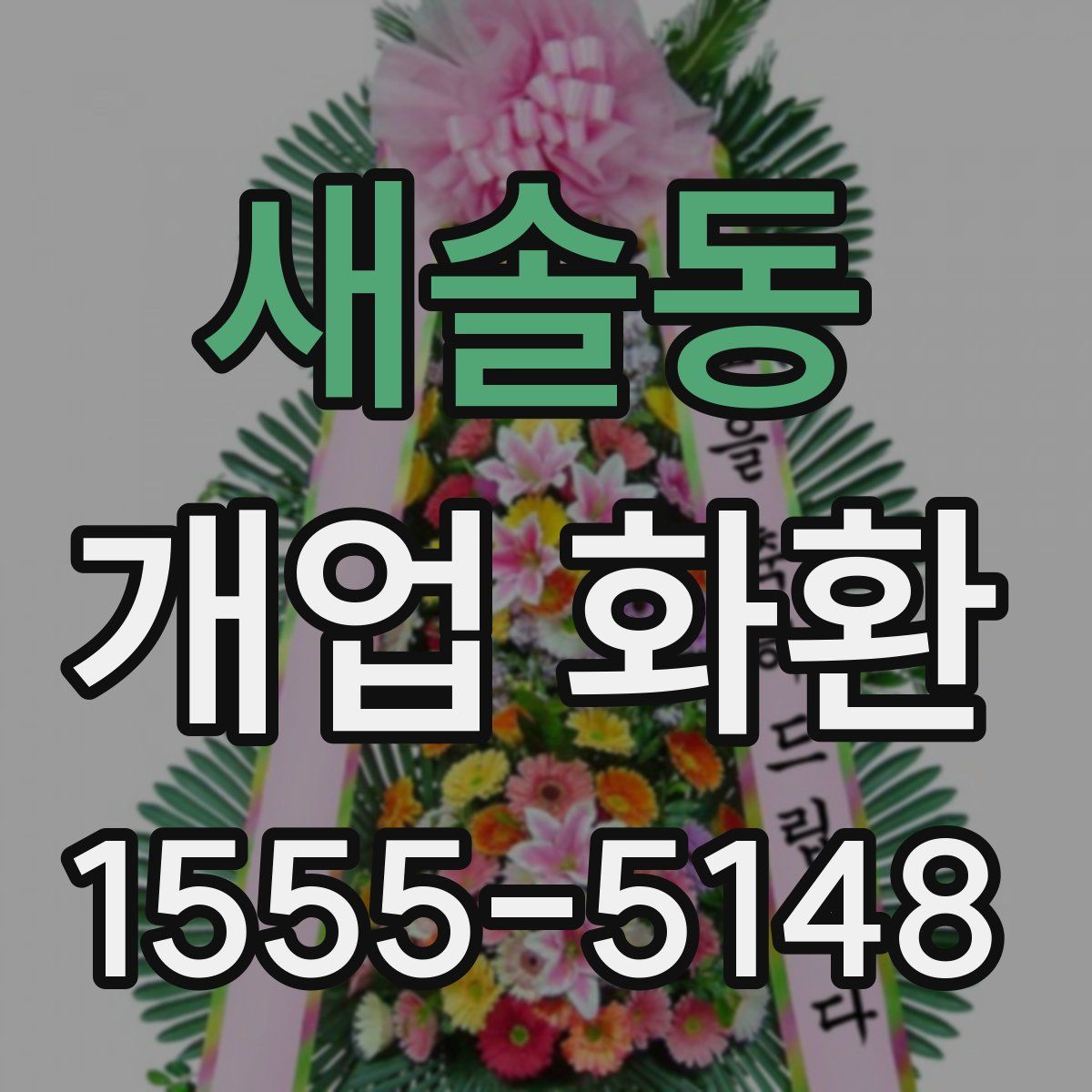 새솔동 개업 화환