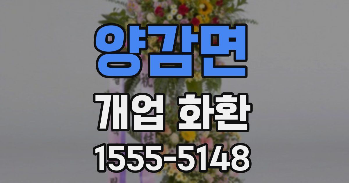 양감면 개업 화환