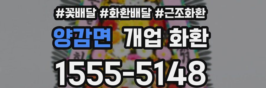 양감면 개업 화환