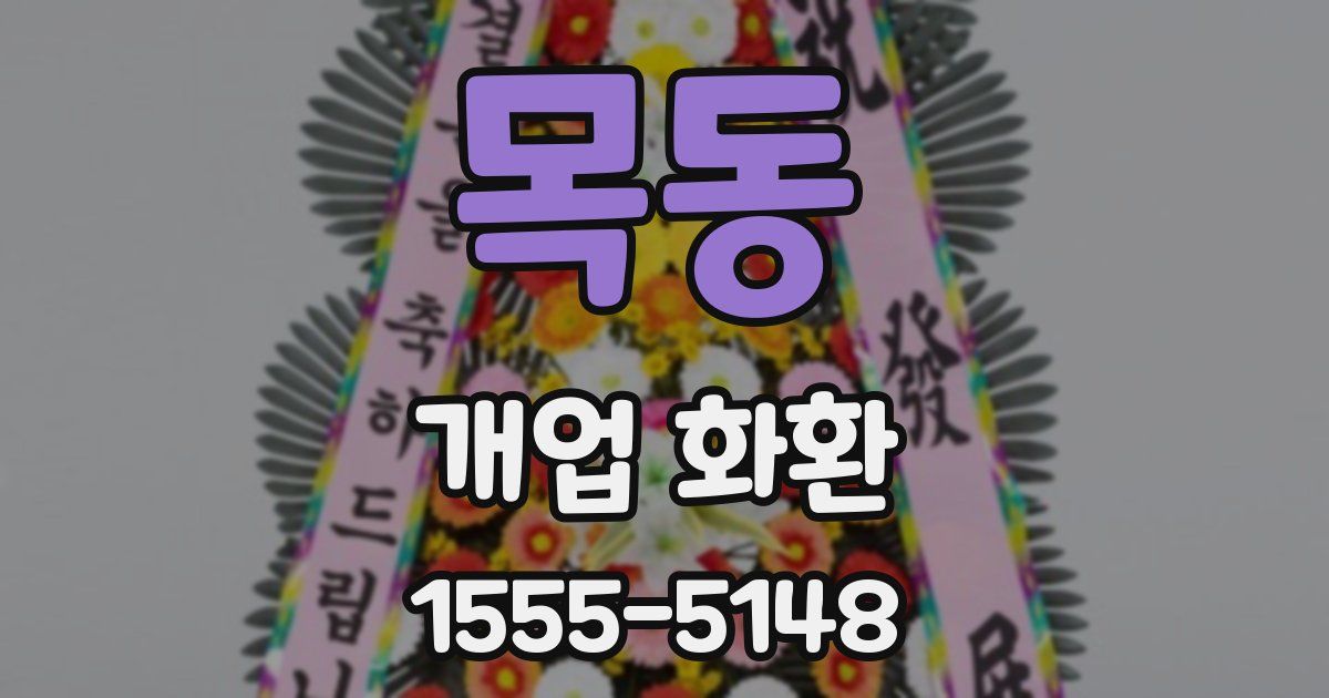 목동 개업 화환